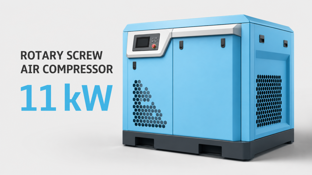 Máy nén khí trục vít biến tần nam châm vĩnh cửu làm mát bằng dầu 11 kW — Ảnh sản phẩm 1