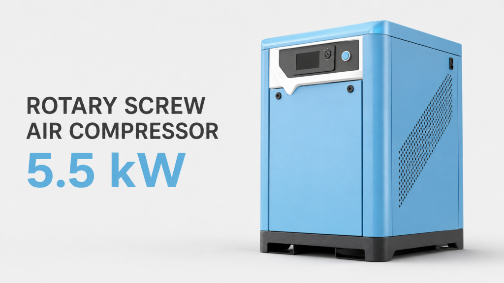 Máy nén khí trục vít biến tần nam châm vĩnh cửu làm mát bằng dầu 5,5 kW — Ảnh sản phẩm 1