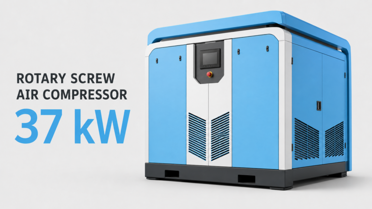 Máy nén khí trục vít biến tần nam châm vĩnh cửu làm mát bằng dầu 37 kW