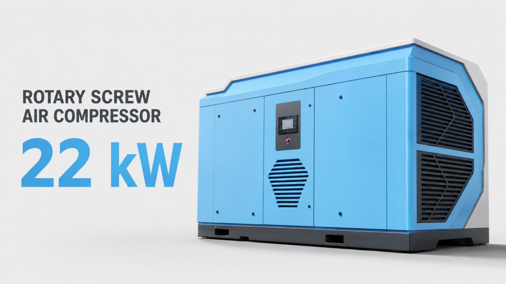 Máy nén khí trục vít biến tần nam châm vĩnh cửu làm mát bằng dầu 22 kW