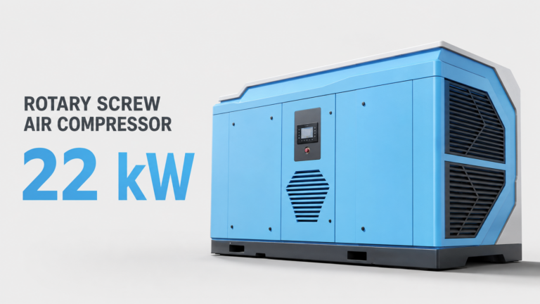 Máy nén khí trục vít biến tần nam châm vĩnh cửu làm mát bằng dầu 22 kW