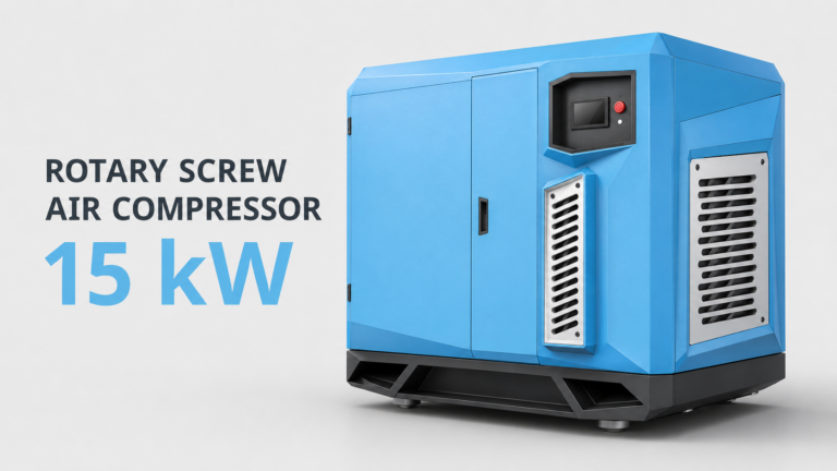 Máy nén khí trục vít biến tần nam châm vĩnh cửu làm mát bằng dầu 15 kW